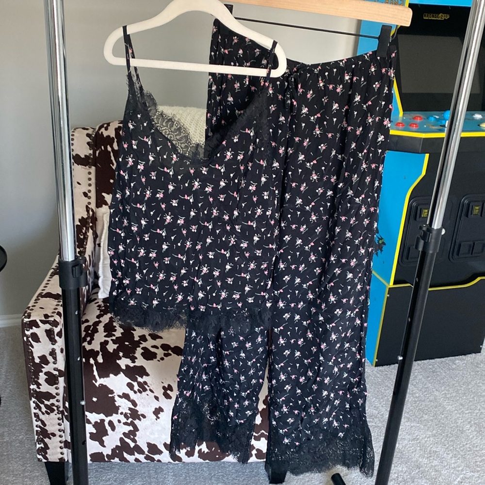 Victorias Secret lace floral pajama set